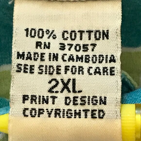 Cooke Street Hawaiian Shirt Men 2XL Blue Floral Button Up Pocket Short Sleeve - Picture 4 of 12